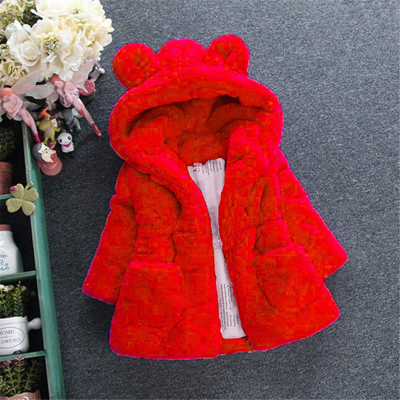 Baby Girl Fur Coat Winter Wear